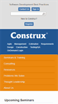 Mobile Screenshot of construx.com